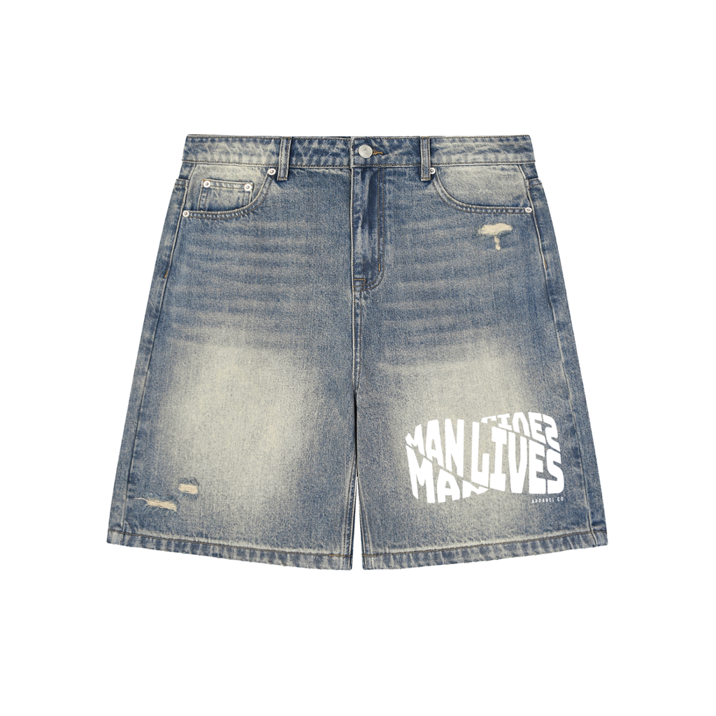 ML Distressed Jean Shorts