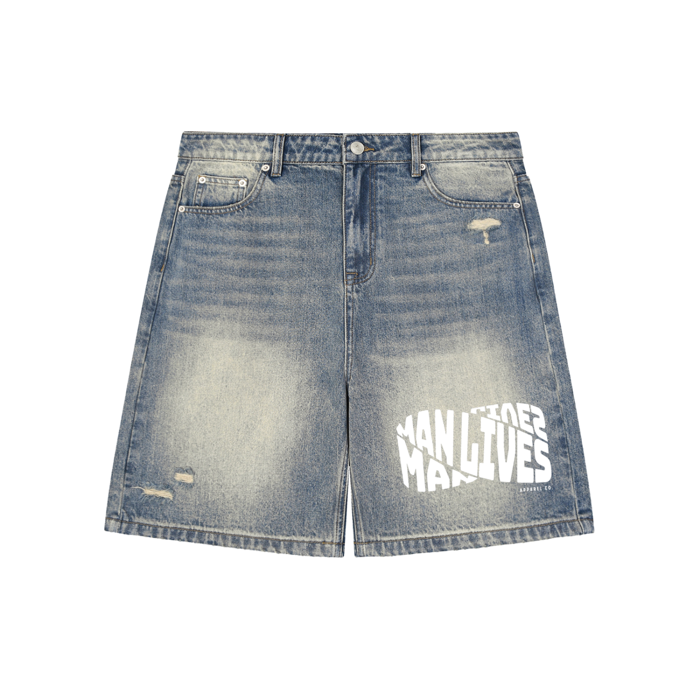 ML Distressed Jean Shorts